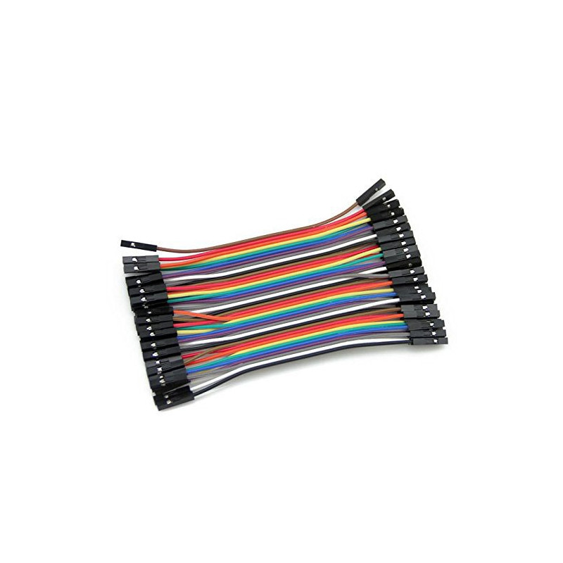 40 x Dupont cables female-female 10cm