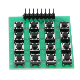 4x4 Push Button Keyboard Matrix Module