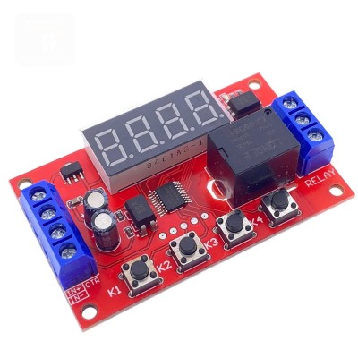 DC 5V 12V 24V 10A Adjustable Time Delay Relay Module 32 Modes LED Digital Timming Trigger Timer Control Switch Pulse Cycle