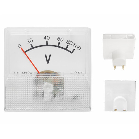 Analogic voltmeter 0-100V