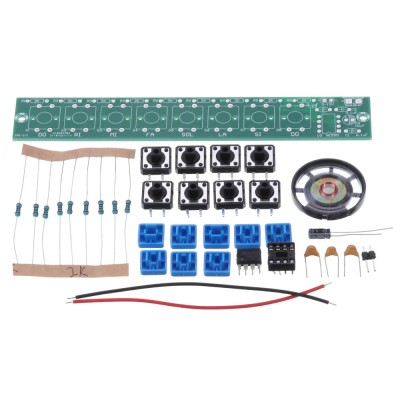 diy electronic kit set NE555 keyboard kit Eight notes DIY electronic production parts Welding practice Fun teaching training