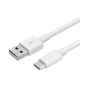 Cablu de Alimentare USB-A la USB-C 1m alb