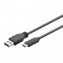 Cablu de Alimentare USB-A la USB-C 1m negru
