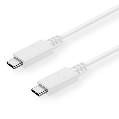 USB C, C to C 2m White