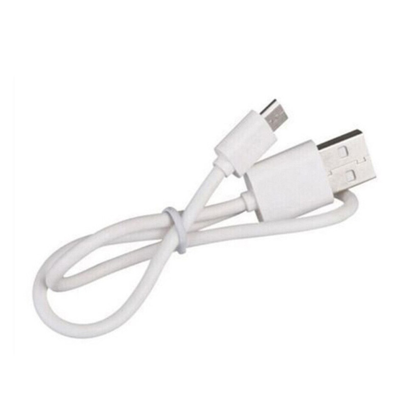 Cablu de Alimentare Micro USB 29 cm - Alb