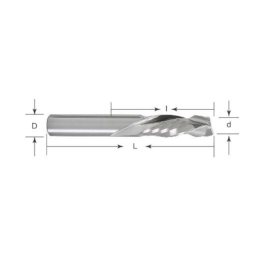 Freza de compresie - 3 dinti HN3A-UD3