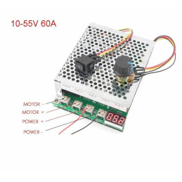 Controller motor DC 10-55V 60A 3000W cu display