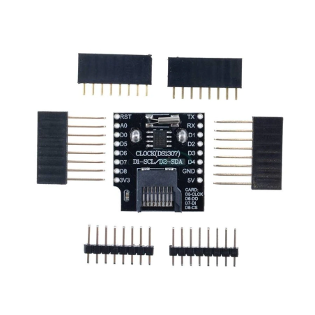 Shield D1 Mini RTC DS1307 + MicroSD