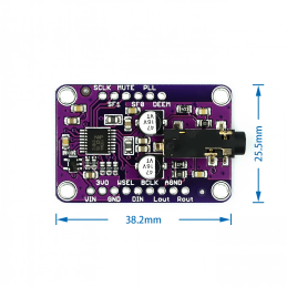 DAC Module 1334 UDA1334A I2S DAC Audio Stereo Decoder Module Board For Arduino 3.3V - 5V