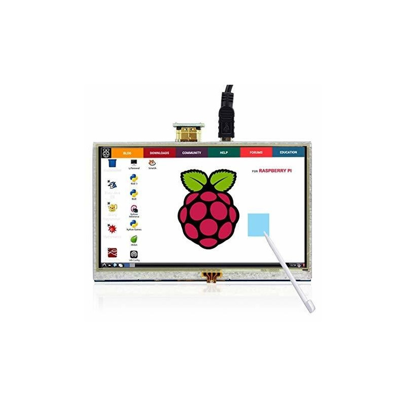 Display 5" Touch 800x480 HDMI Raspberry Pi