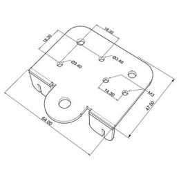 Extruder back support plate Creality