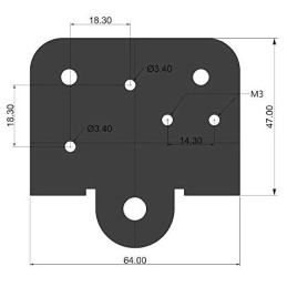 Extruder back support plate Creality