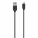 Cablu alimentare micro USB negru - 1m
