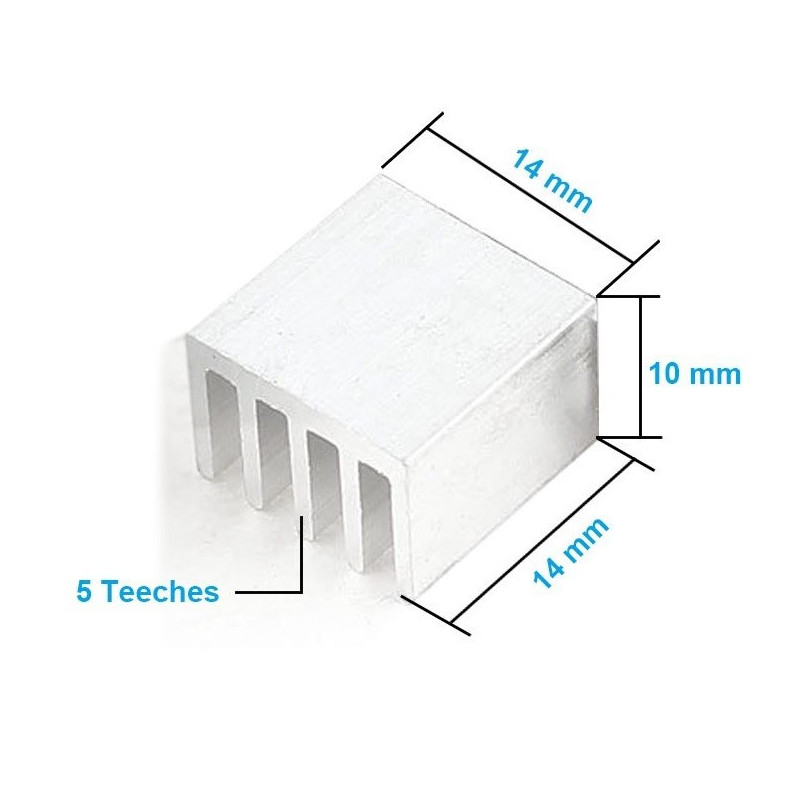 Heat Sink 14x14x6mm