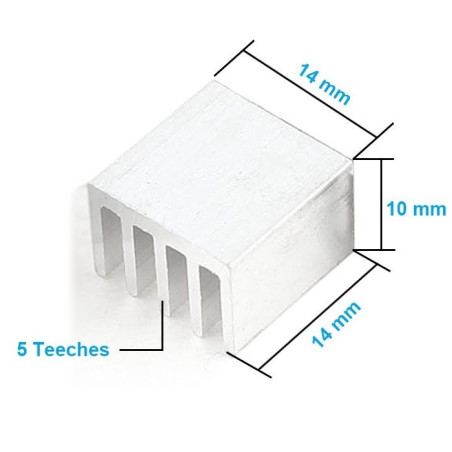 Heat Sink 14x14x6mm