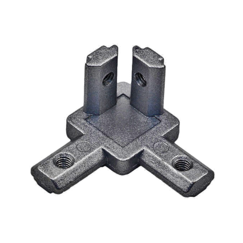 Inside Hidden Three Way Corner Bracket - Black - For 2020