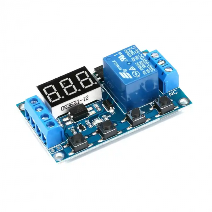 12V Control Timer Relay Module with Display