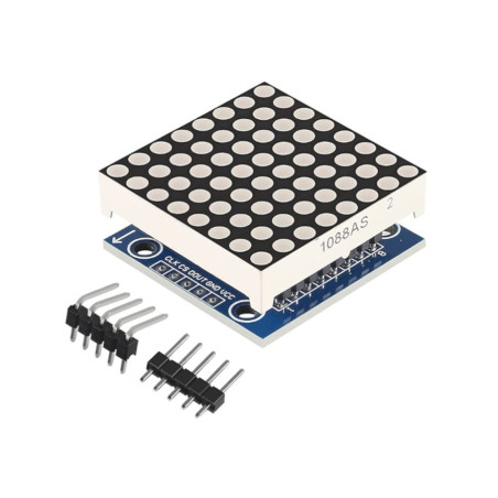 Matrice LED-uri 8x8 Rosu + circuit de control (kit)