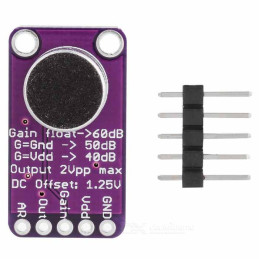 Microphone amplifier module MAX9814