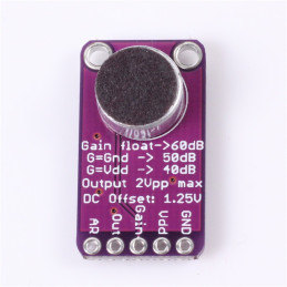 Microphone amplifier module MAX9814