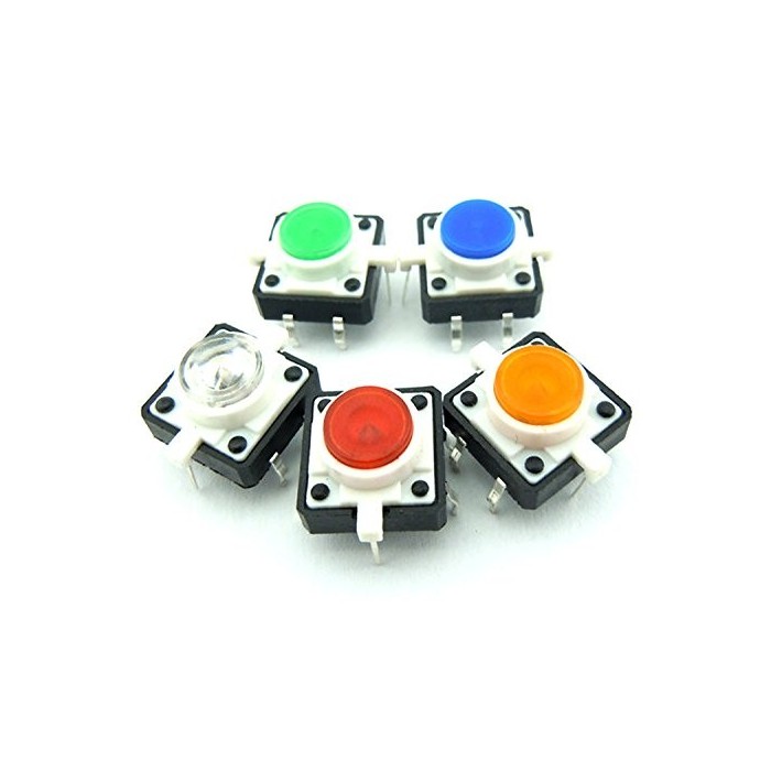 Push button with led