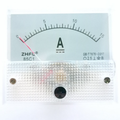 DC analog ammeter 15A (with shunt)