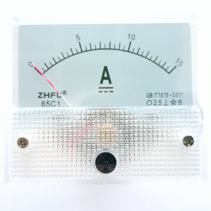 DC analog ammeter 15A (with shunt)