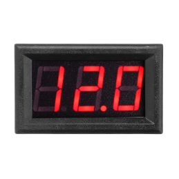 Panel voltmeter - Red - 100V