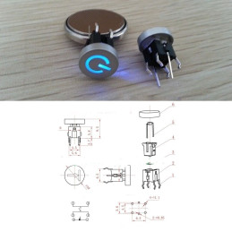 Power Button with Blue LED