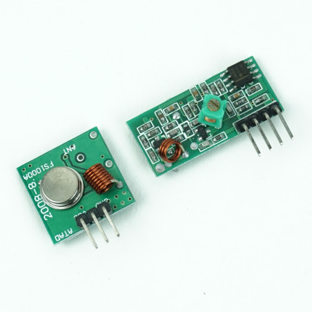 Radio emitter and receiver - 433 Mhz