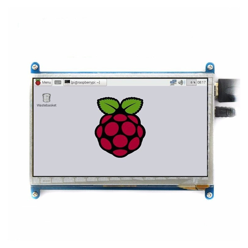 Display LCD de 7" 800x480 cu touch capacitiv pentru Raspberry Pi - HDMI