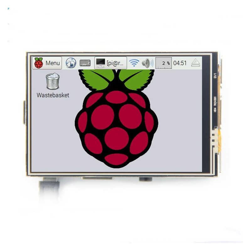 Display LCD de 3.5" 320x480 cu touch rezistiv pentru Raspberry Pi