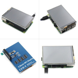 Display LCD de 3.5" 320x480 cu touch rezistiv pentru Raspberry Pi