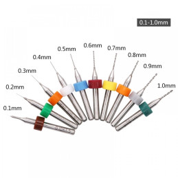 Set mini burghie pentru PCB 0.1 - 1 mm