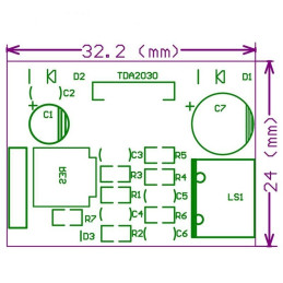 Modul amplificator audio TDA2030