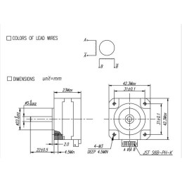 Motor pas cu pas Nema titan extruder 17-22mm