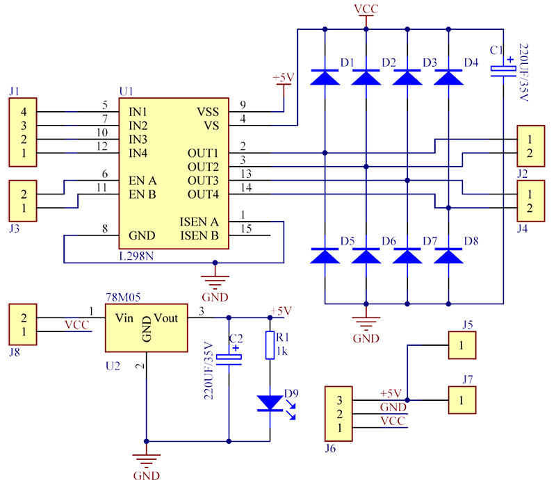 L298N module schematic